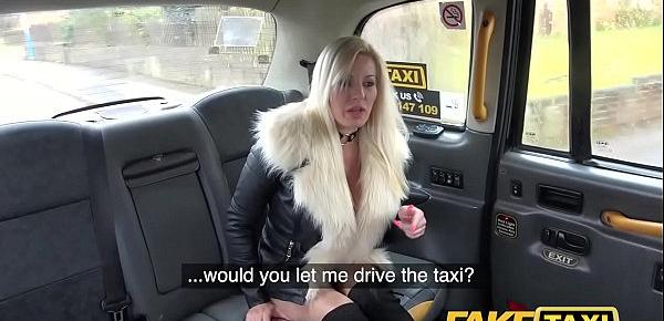  Fake Taxi Sweet blonde Milf fucked through ripped tights on back seat